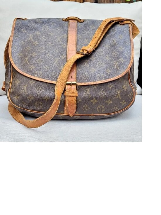 Louis Vuitton Handbags - Louis Vuitton Shoulder Bag Saumur 35 Browns Monogram